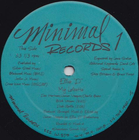 Ellis-D - My Loleatta | Minimal Records (1) - main