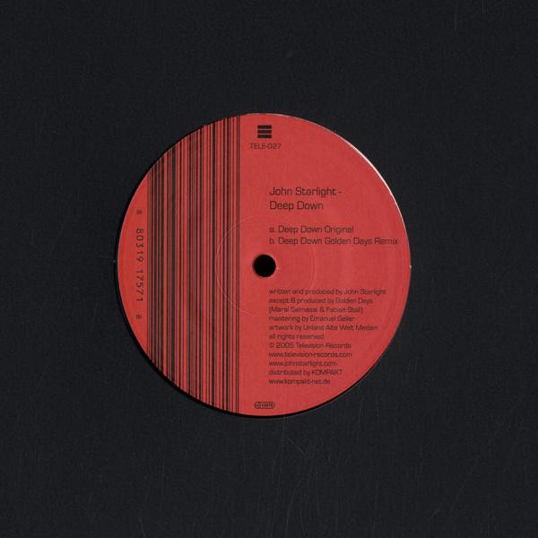John Starlight - Deep Down | Television Records (TELE-027) - main John Starlight - Deep Down | Television Records (TELE-027) - main