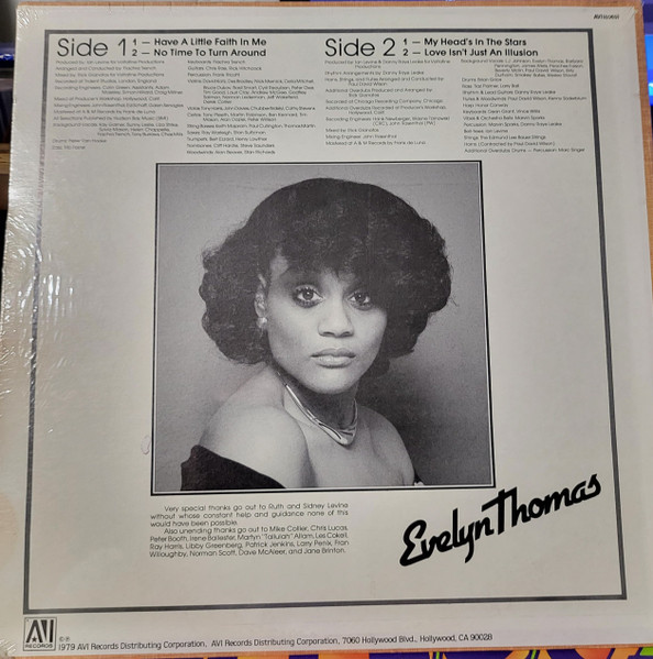 Evelyn Thomas - Have A Little Faith In Me | AVI Records (AVI-6069) - 4