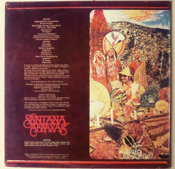Santana - Abraxas | CBS (S 64087) - 2