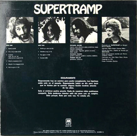 Supertramp - Supertramp | A&M Records (AMLS 981) - 2
