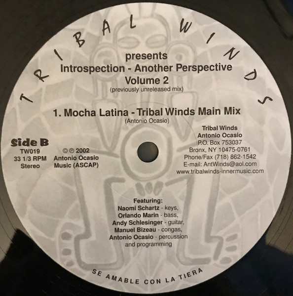 Antonio Ocasio - Introspection - Another Perspective Volume 2 | Tribal Winds (TW019) - 2