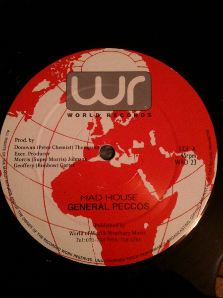 General Pecos / Glen Ricks - Mad House / Smile | World Records (WRD 23)