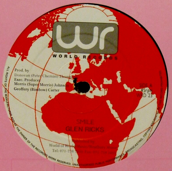 General Pecos / Glen Ricks - Mad House / Smile | World Records (WRD 23) - 3