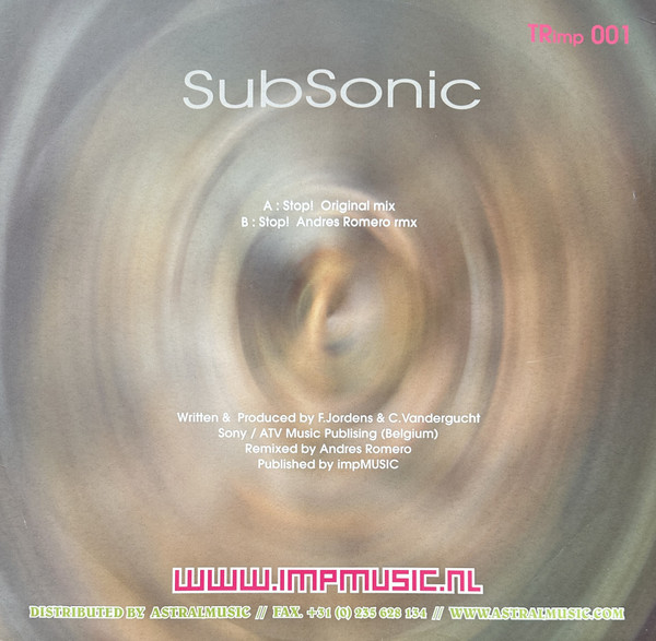 SubSonic - Stop! | impMUSIC (TRimp 001) - 2