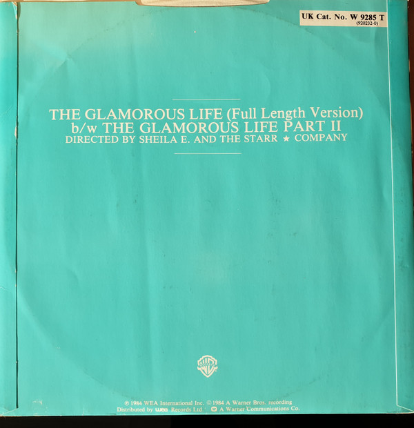 Sheila E. - The Glamorous Life | Warner Bros. Records (W 9285 T) - 2
