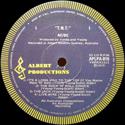 AC/DC - T.N.T. | Albert Productions (APLPA. 016) - 5