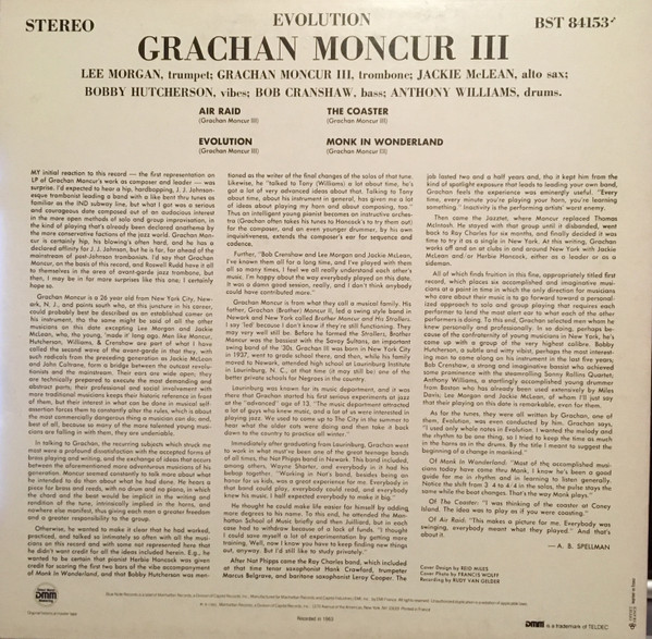Grachan Moncur III - Evolution | Blue Note (BST 84153) - 2