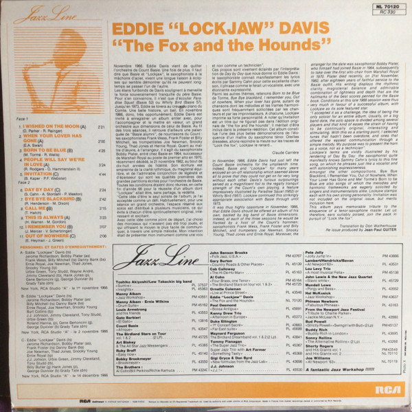 Eddie "Lockjaw" Davis - The Fox And The Hounds | RCA (NL 70120) - 2