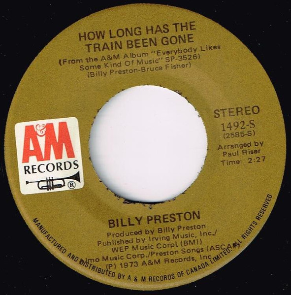 Billy Preston - You're So Unique | A&M Records (1492-S) - 2