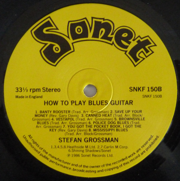 Stefan Grossman featuring Rory Block - How To Play Blues Guitar | Sonet (SNKF 150) - 4