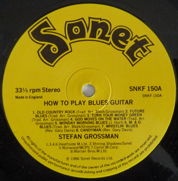 Stefan Grossman featuring Rory Block - How To Play Blues Guitar | Sonet (SNKF 150) - 3