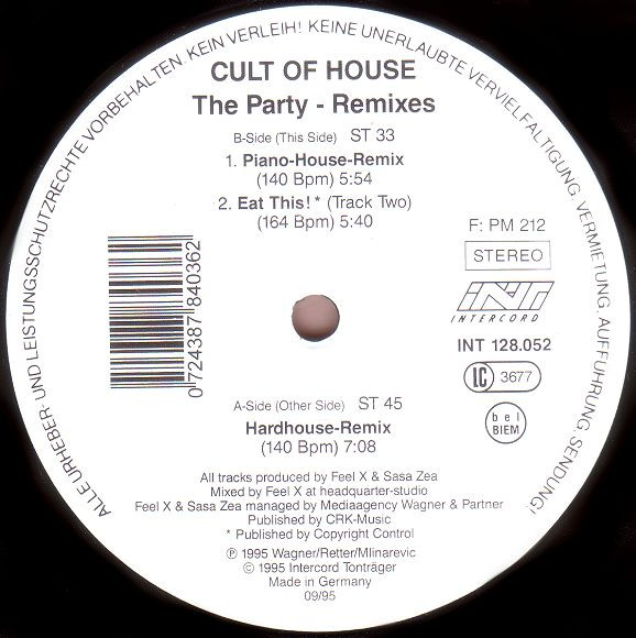 Cult Of House - The Party - Remixes | Maddog (INT 128.052)