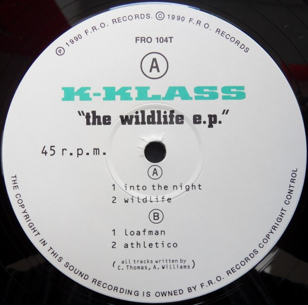K-Klass - The Wildlife E.P. | F.R.O. Records (FRO 104T) - 2