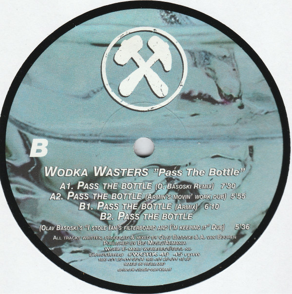 Wodka Wasters - Pass The Bottle | Work Records (WORK 40) - 2