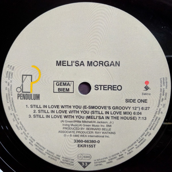 Meli'sa Morgan - Still In Love With You | Elektra (EKR 155 T) - 3