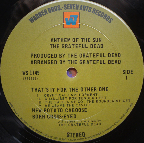 The Grateful Dead - Anthem Of The Sun | Warner Bros. - Seven Arts Records (WS 1749) - 3