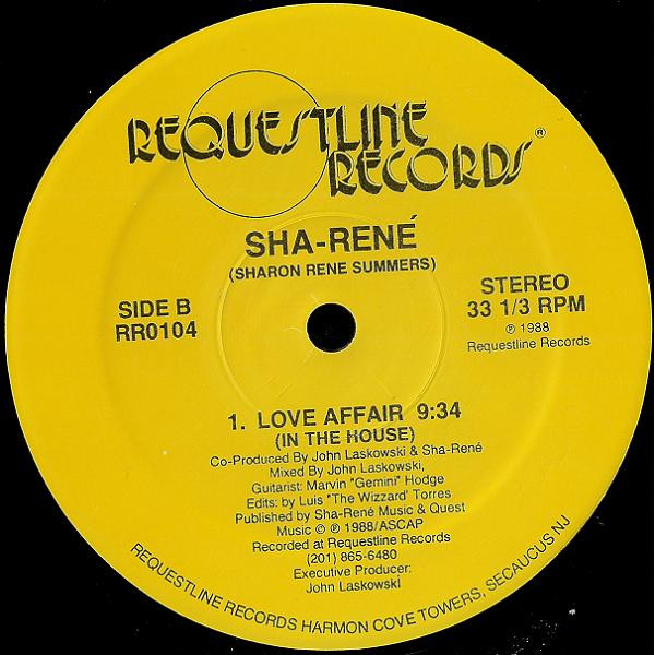 Sha-René - Love Affair | Requestline Records (RR0104)