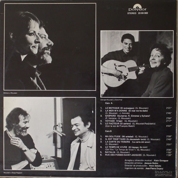 Georges Moustaki - Georges Moustaki | Polydor (23 93 002) - 2