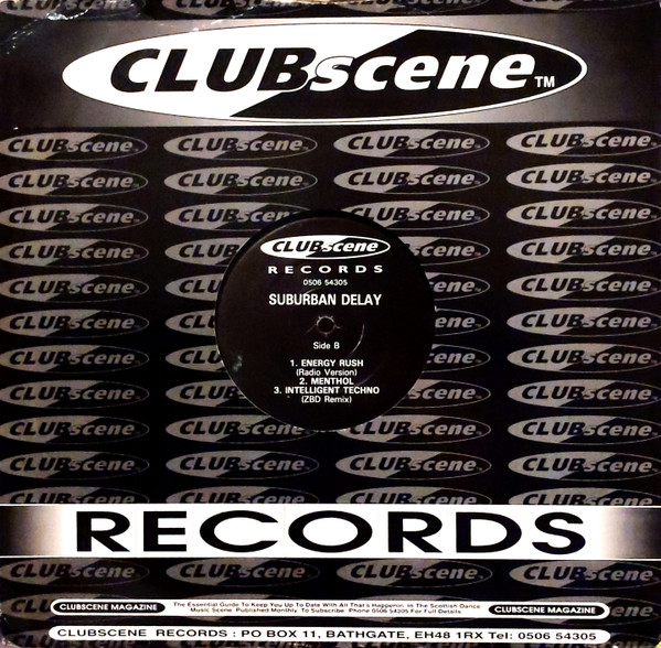 Suburban Delay - Energy Rush | Clubscene Records (CSRT001) - 2