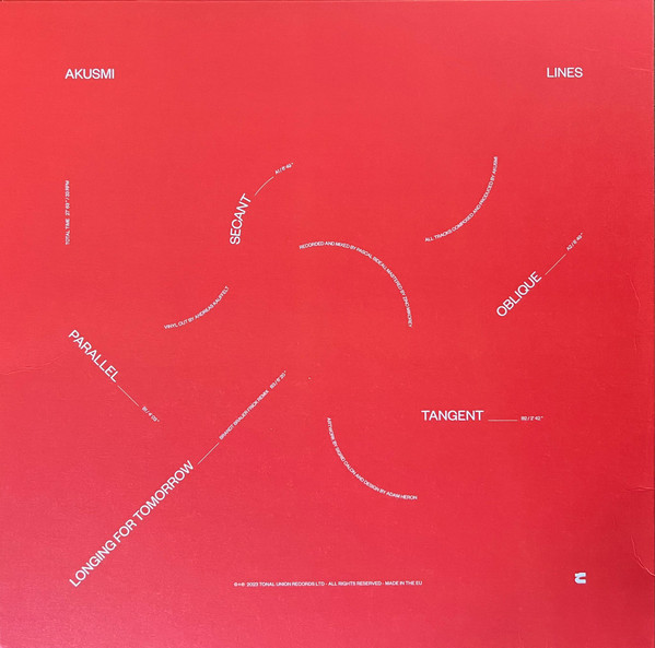 Akusmi - Lines | Tonal Union (TU003LP) - main Akusmi - Lines | Tonal Union (TU003LP) - main