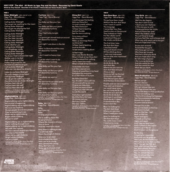 Iggy Pop - The Idiot | 4 Men With Beards (4M 524) - 2