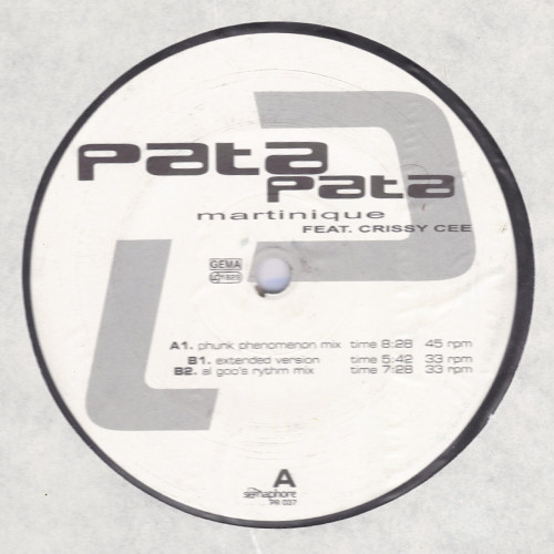 Martinique Feat. Crissy Cee - Pata Pata | Clublink (PR 037) - main