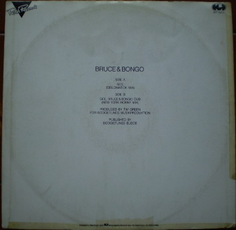 Bruce & Bongo - Geil | CGD (INT 15238) - 2
