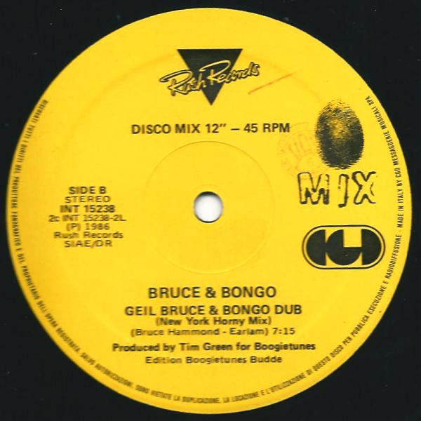 Bruce & Bongo - Geil | CGD (INT 15238) - 4