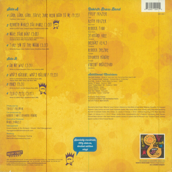 Rebirth Brass Band - Move Your Body | Basin Street Records (BSR 1204-1) - 2