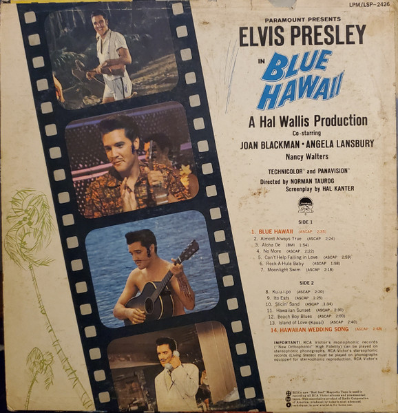 Elvis Presley - Blue Hawaii [Vinyl] | RCA Victor (LPM-2426) - 2