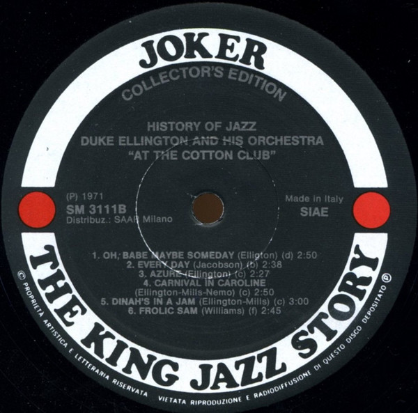 Duke Ellington And His Orchestra - At The Cotton Club | Joker (SM 3111) - 4 Duke Ellington And His Orchestra - At The Cotton Club | Joker (SM 3111) - 4