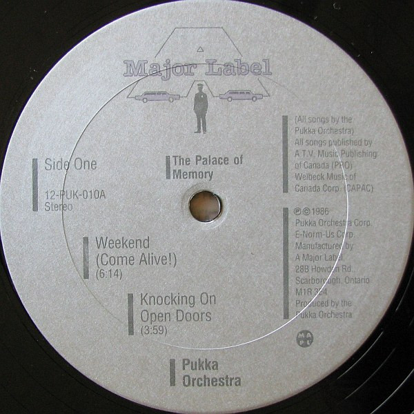 Pukka Orchestra - The Palace Of Memory | A Major Label Records (12-PUK-010) - 3