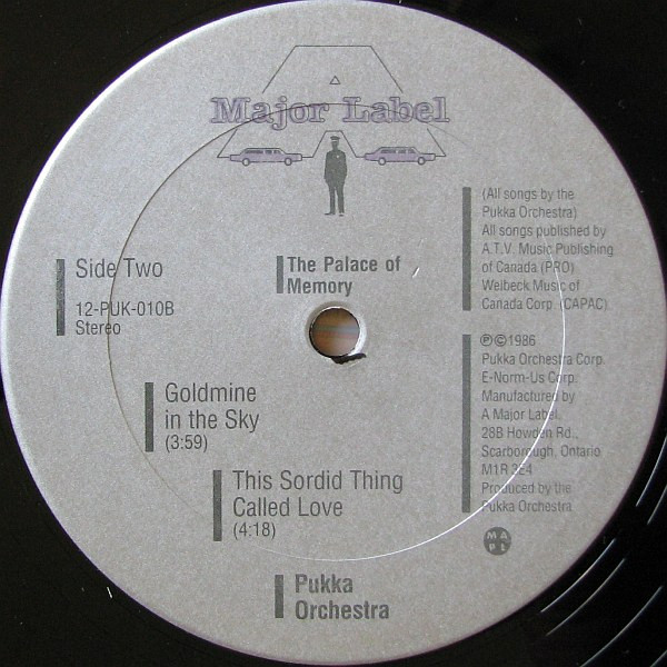 Pukka Orchestra - The Palace Of Memory | A Major Label Records (12-PUK-010) - 4