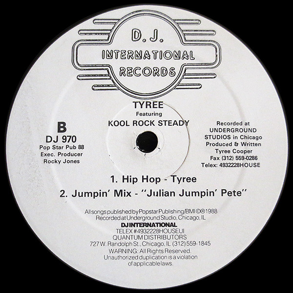 Tyree Cooper Featuring Kool Rock Steady - Turn Up The Bass | D.J. International Records (DJ 970) - 2 Tyree Cooper Featuring Kool Rock Steady - Turn Up The Bass | D.J. International Records (DJ 970) - 2
