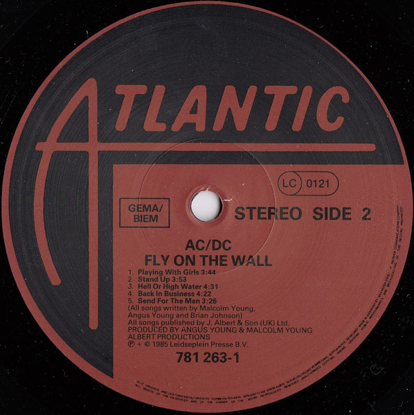 AC/DC - Fly On The Wall | Atlantic (781 263-1) - 4 AC/DC - Fly On The Wall | Atlantic (781 263-1) - 4