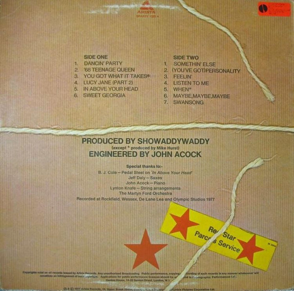 Showaddywaddy - Red Star | Arista (SPARTY 1023) - 4