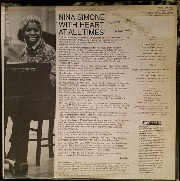 Nina Simone - Nina Simone Sings The Blues | RCA Victor (LPM-3789) - 2 Nina Simone - Nina Simone Sings The Blues | RCA Victor (LPM-3789) - 2