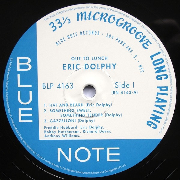 Eric Dolphy - Out To Lunch! | Blue Note (4163) - 3