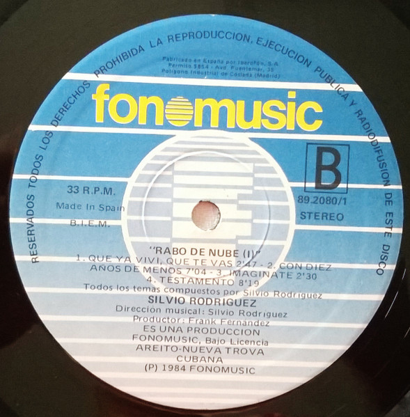 Silvio Rodríguez - Rabo De Nube | Fonomusic (89.2080/1) - 4 Silvio Rodríguez - Rabo De Nube | Fonomusic (89.2080/1) - 4