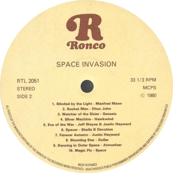 Various - Space Invasion | Ronco (RTL 2051) - 4