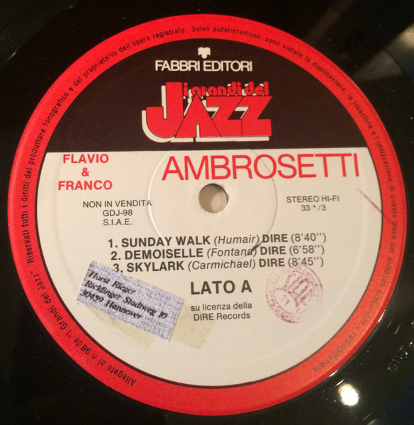 Flavio Ambrosetti E Franco Ambrosetti - Flavio E Franco Ambrosetti | Fabbri Editori (GdJ 98) - 3