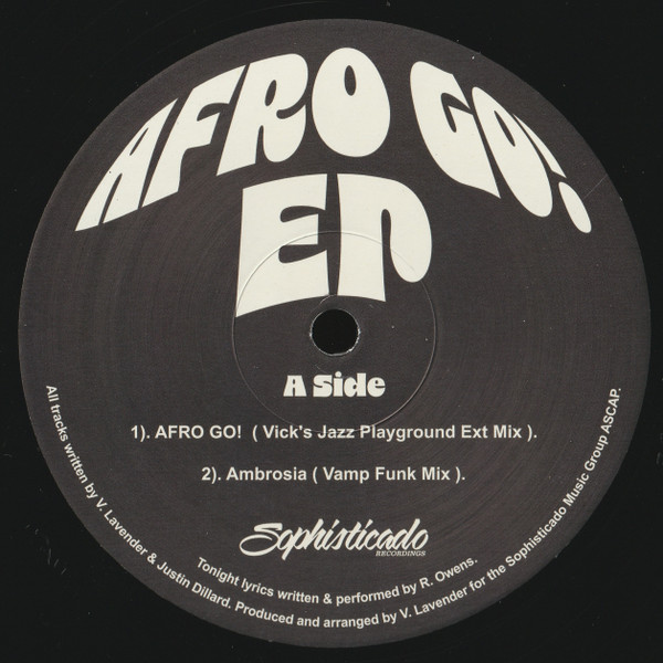 Vick Lavender - Afro Go! EP | Sophisticado Recordings (SPR004)