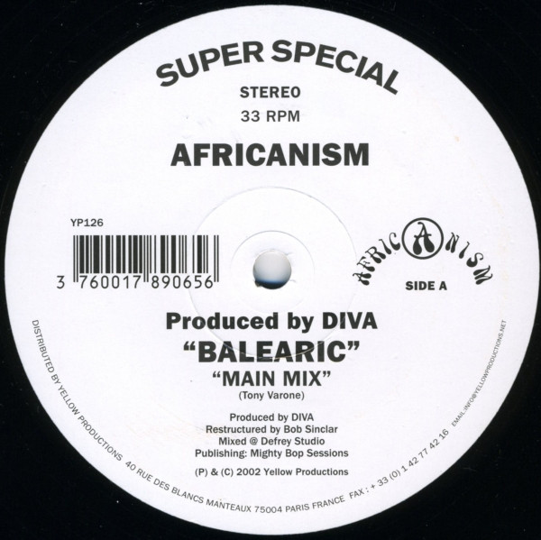 Africanism - Balearic | Yellow Productions (YP126) Africanism - Balearic | Yellow Productions (YP126)