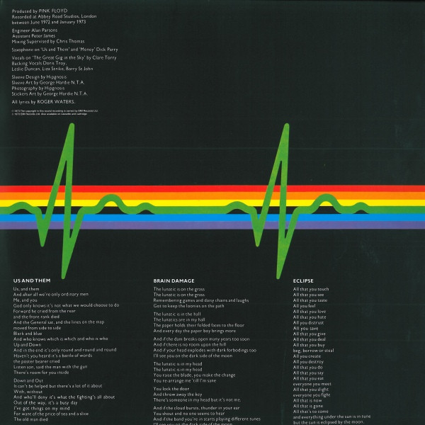 Pink Floyd - The Dark Side Of The Moon | Harvest (SHVL 804) - 3 Pink Floyd - The Dark Side Of The Moon | Harvest (SHVL 804) - 3