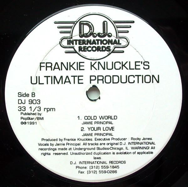 Frankie Knuckles - Ultimate Production | D.J. International Records (DJ 903) - 2