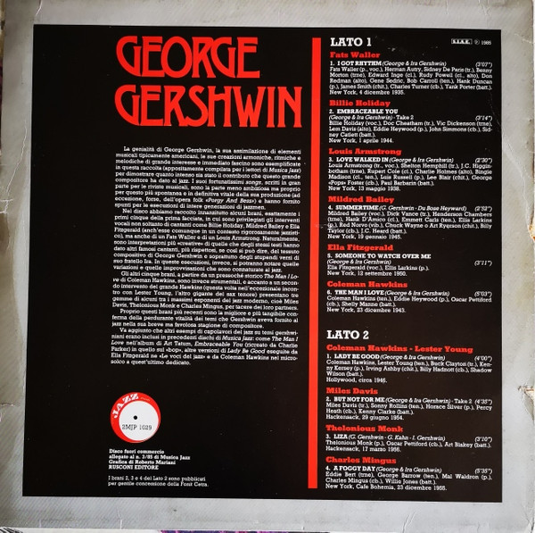 George Gershwin - George Gershwin | Musica Jazz (2MJP 1029) - 2