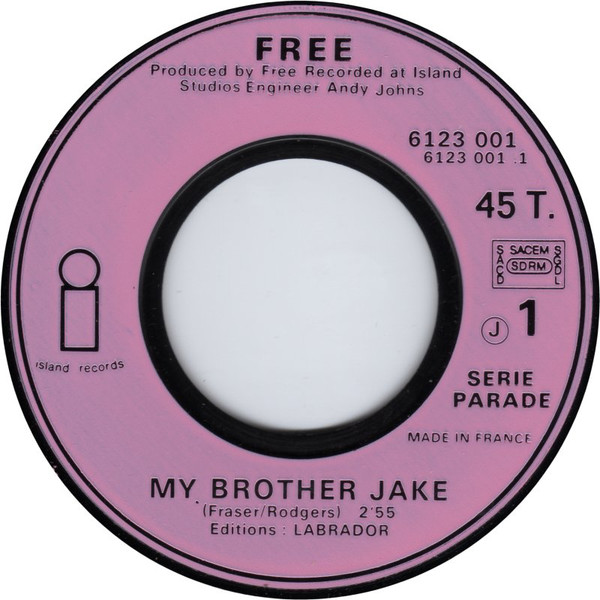 Free - My Brother Jake | Island Records (6123 001) - 3