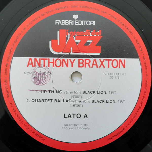 Anthony Braxton - Anthony Braxton | Fabbri Editori (GdJ 16) - 3