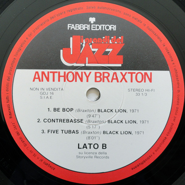 Anthony Braxton - Anthony Braxton | Fabbri Editori (GdJ 16) - 4